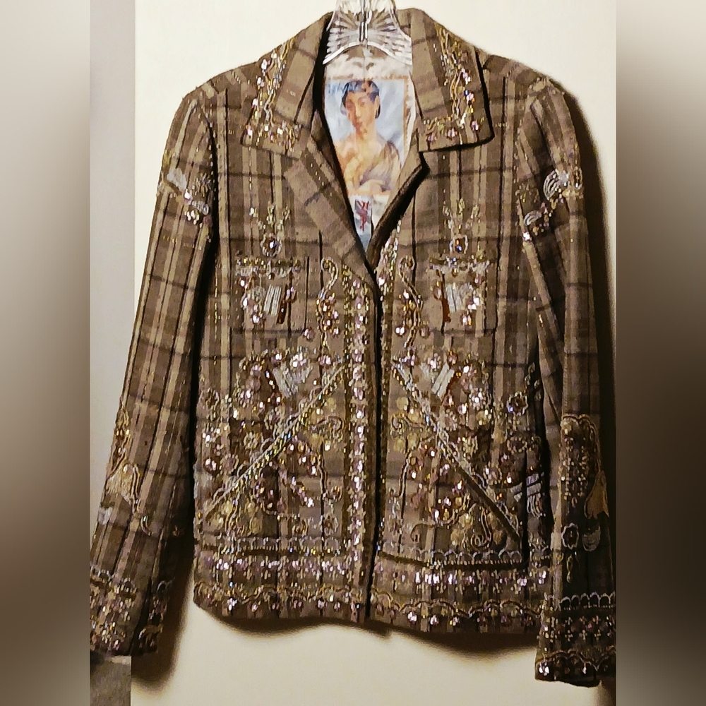 JOHNNY WAS FESTIVAL VIBES EMBELISHED BOMBER JACKET BIYA BOHO Sz S WORN ONCE